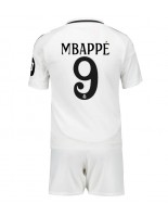 Real Madrid Kylian Mbappe #9 Hjemmedraktsett Barn 2024-25 Korte ermer (+ bukser)